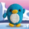 monedero tejido de pinguino para niños y niñas despojo y esponjoso