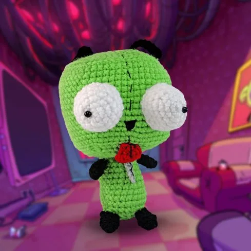 Despojo y Esponjoso, invasor zim gir peluche, invader zim peluche, gir invasor zim peluche, peluche gir invasor zim