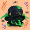 Black Chibi Cthulhu Peluche de HP Lovecraft edición Halloween