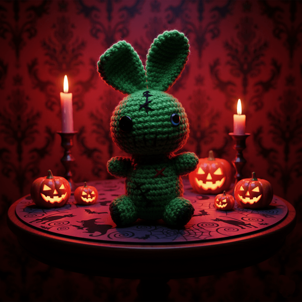 Regalos Halloween peluche de halloween Conejito zombie tejido regalo Halloween Despojo & Esponjoso